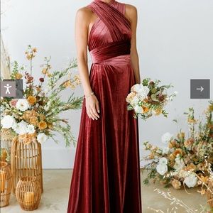 Revelry Micah Convertible Terracotta Dress